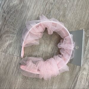 Bp Peach Organza Covered Padded Headband